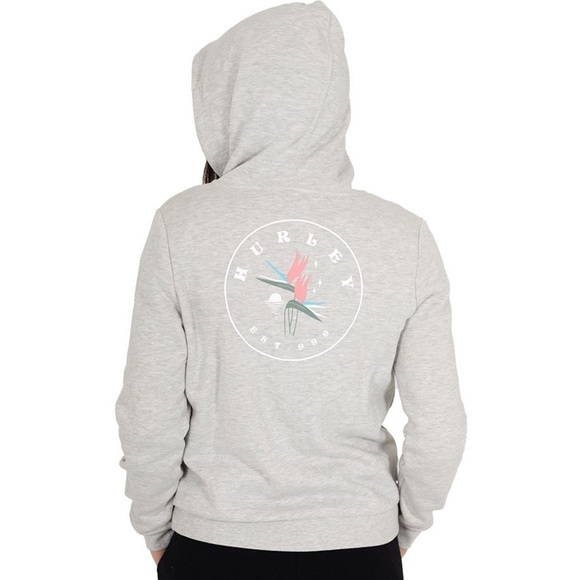 🔆HURLEY🔆 BIRDS OF PARADISE ZIP UP HOODIE SWEATSHIRT - Picture 8 of 16